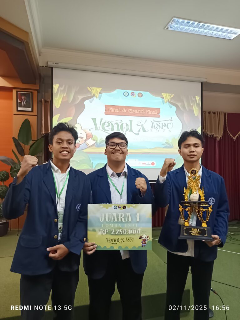 Mahasiswa IPB Raih Juara di Kompetisi Esai Nasional VENOL 15th X ASPC 2025
