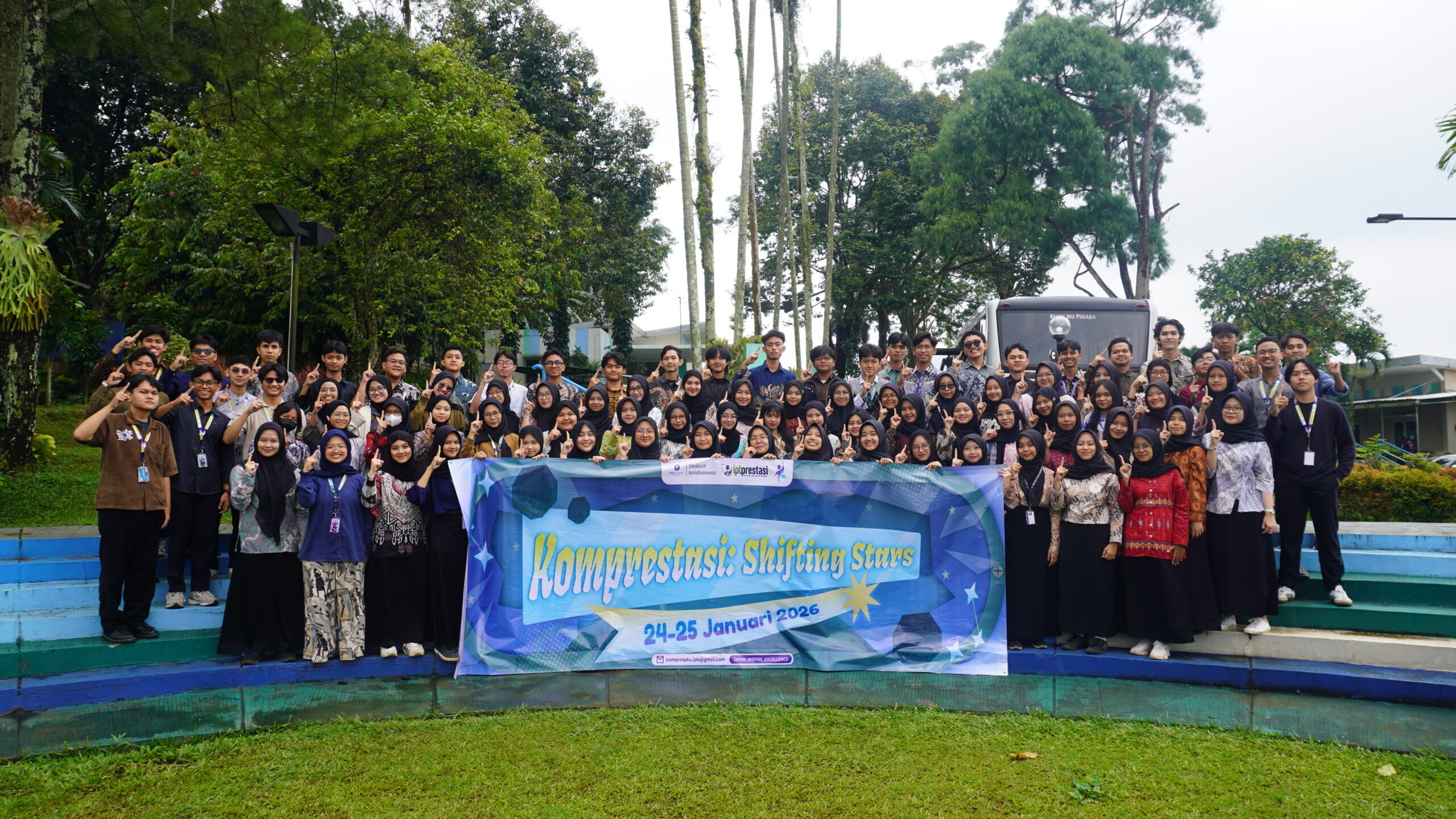 105 Mahasiswa Ikuti Bootcamp Komprestasi Shifting Stars: Ajang Regenerasi dan Penguatan Karakter Mahasiswa IPB